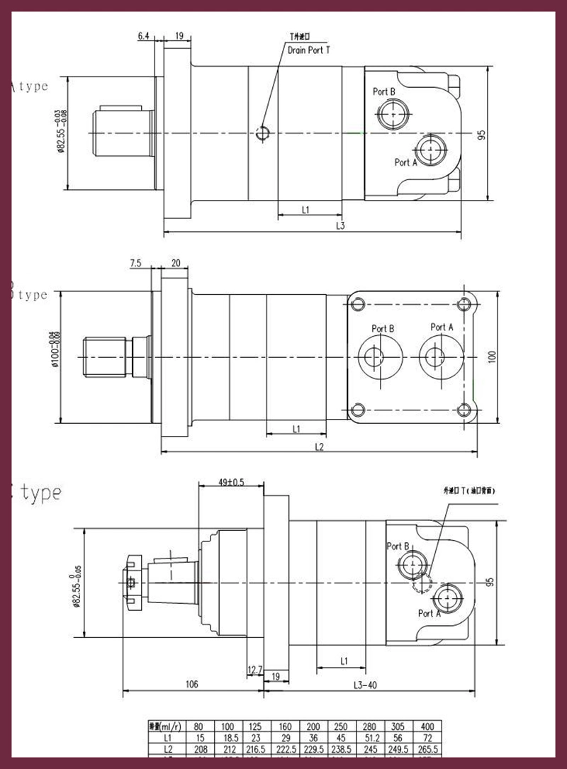 Special Hydraulic Orbit Motor for Harvester Oribit Motor 2000 (2K (400CC)